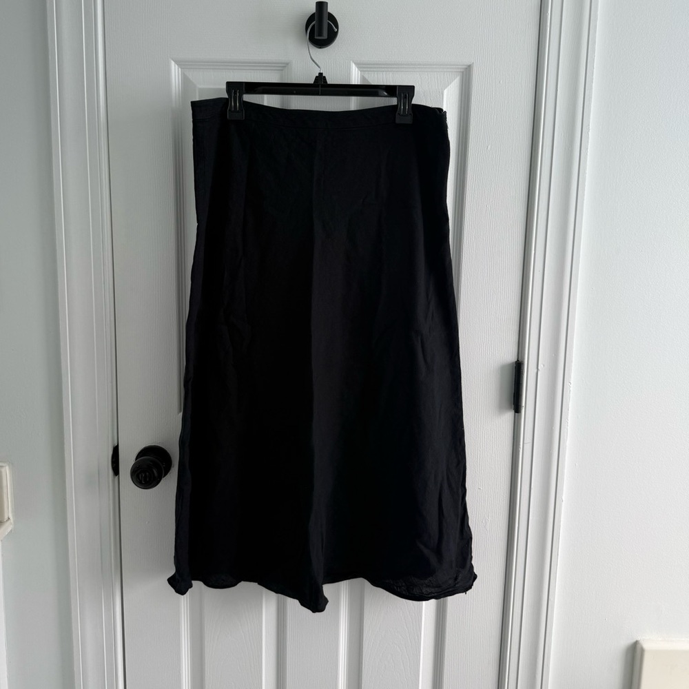 Talbots Elegant Black Women's Linen Skirt